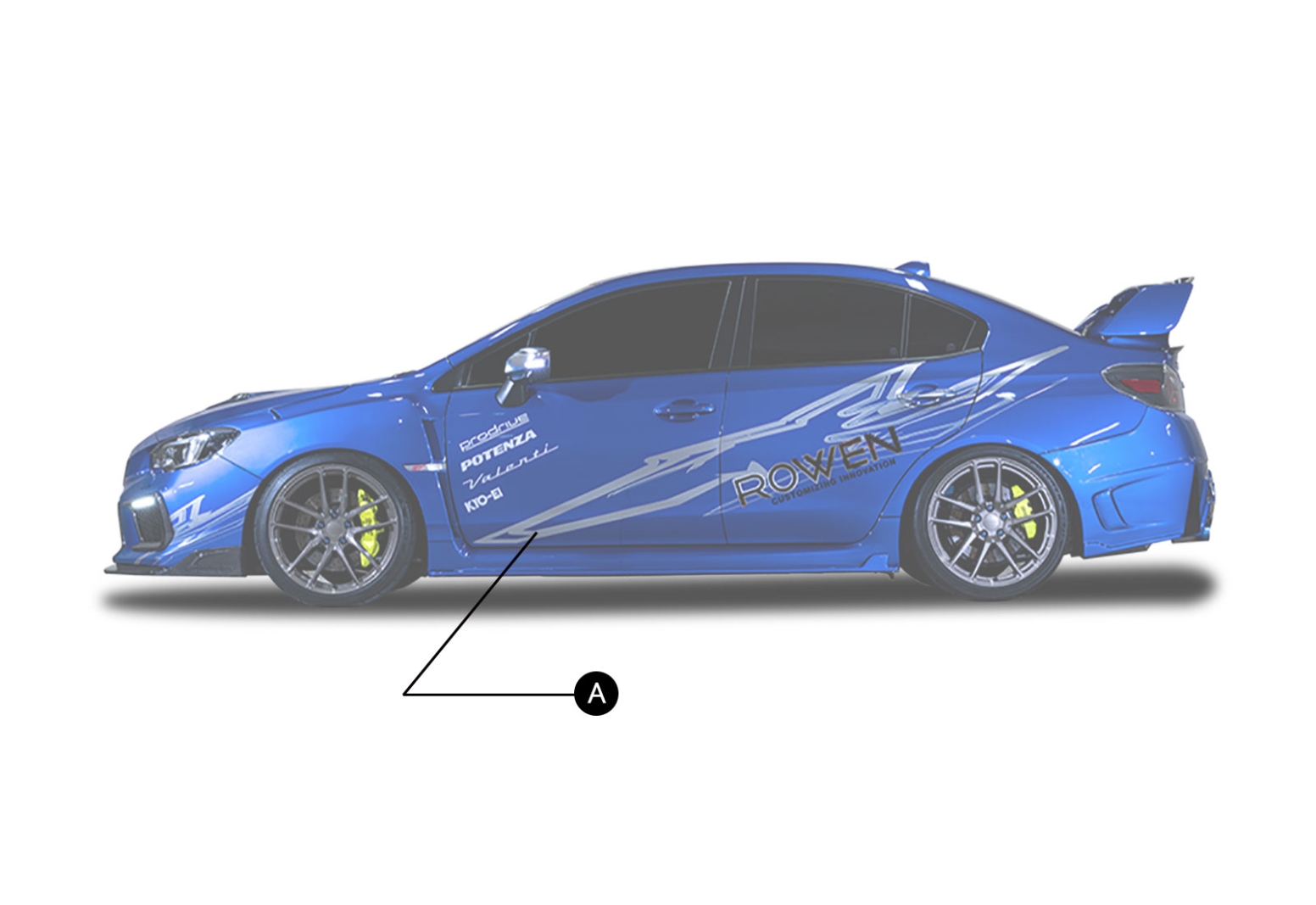 WRX STI/S4 F型 VAB/VAG｜SUBARU｜BODY KIT｜ROWEN オフィシャルサイト