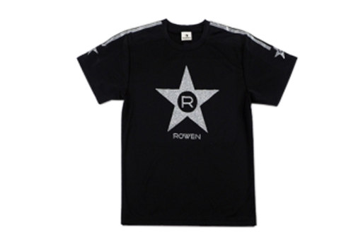 ROWEN STAR★Tシャツ　（ブラック×シルバーラメ）